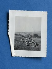 Photo, ww2, attelage de roue dans la prairie, moto, XT55212