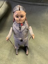 Jouet Mécanique Ancien Automate Enfant Tambour Schuko Allemand ne Année 30