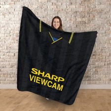 Manchester Rouge Rétro 1994 Extérieur Football Chemise Personnalisé Polaire Drap