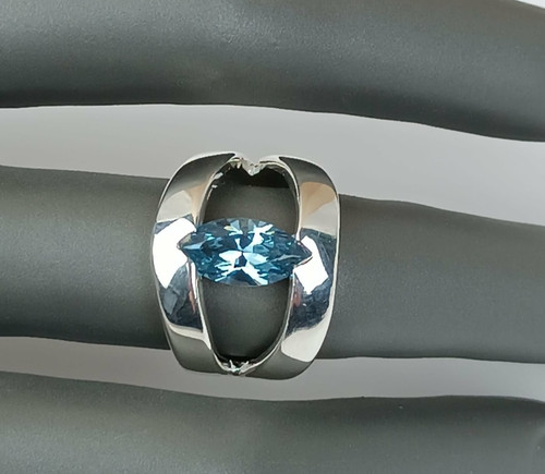 Bague moderne argent - t,