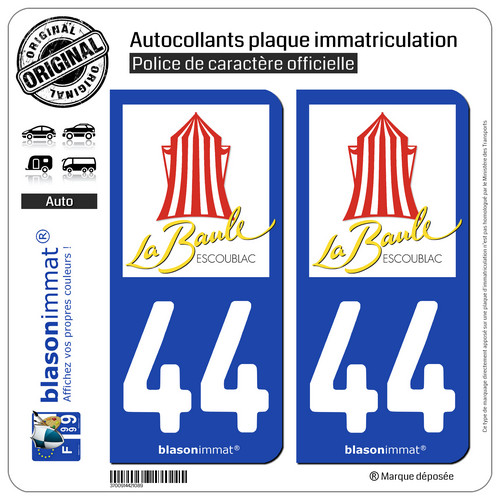 Stickers autocollant plaque - 2,