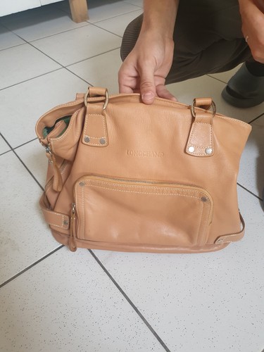 Sac main beige - main, en