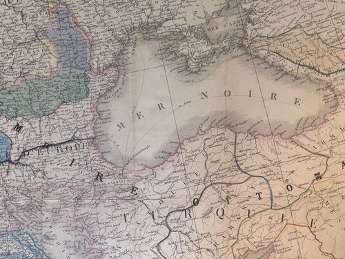Carte géographique gravée