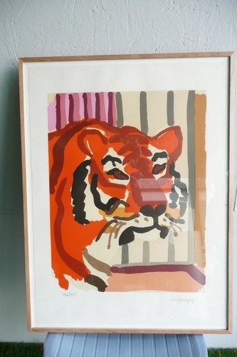 Rare lithographie encadrée - lithographie,