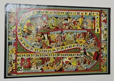 Le jeu éducatif	Vers 1960 Affiche Originale Enfance  Education Humoristique