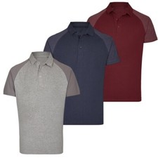 Polo Shirt Homme Slim Fit Mélangé À Manches Courtes Neuf T-Shirt