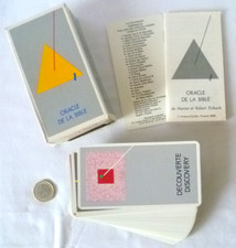 ANCIEN JEU DE TAROT DIVINATOIRE 64 CARTES ORACLE DE LA BIBLE GRIMAUD  1986