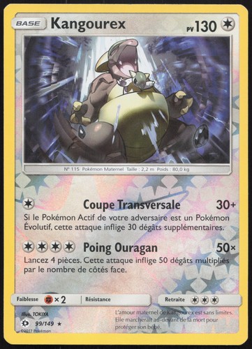 Carte pokémon kangourex - carte,