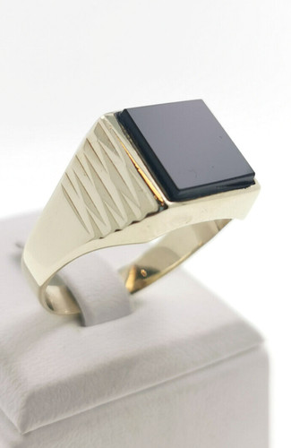 Bague homme chevalière onyx - homme, 8