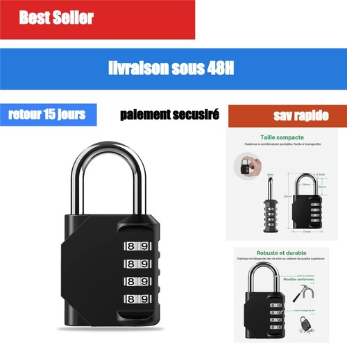 Cadenas code chiffres - à, 4