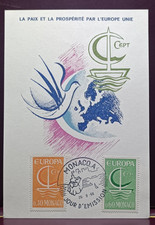 CARTE maximum premier jour 1966 EUROPA MONACO