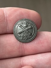 Bouton du 13eme Régiment D’Artillerie, 1er Empire, PM, Napoleon, Etain