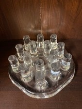 CHAUFFE PLAT GEORGHUTTE VERRE ANNEES 70 OBJET DE TABLE VINTAGE