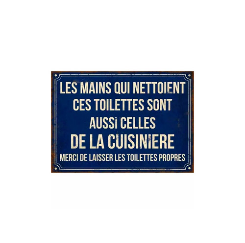 Plaque porte métal - de,