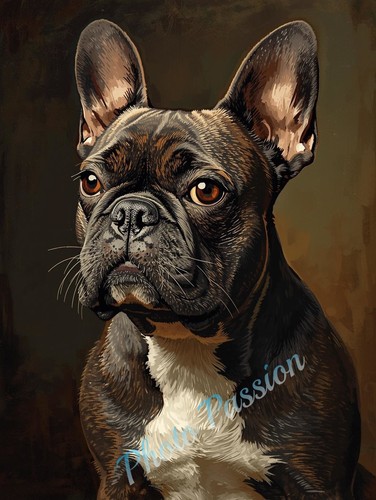 Photo bouledogue français - a4,