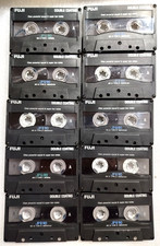 Lot de 10  K7 Audio Vierges
