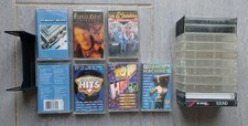 Lot 7 Cassettes Audio K7 ( +11 Boîtiers ) - THE BEATLES, CABREL , ... -