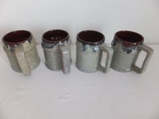 CERAMIQUES JEAN-PIERRE GASNIER dit PIERG 1970 LOT 4 TASSES PORT DE BOUC 13