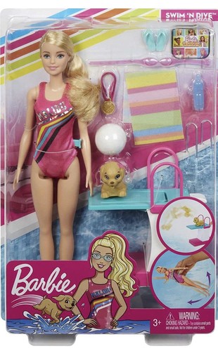 Poupée barbie nageuse cm - barbie,