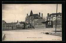 CPA Beauval, La Place 1915 