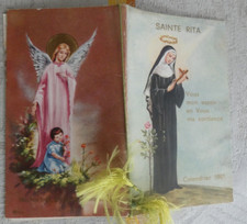 image pieuse sainte rita calendrier 1961