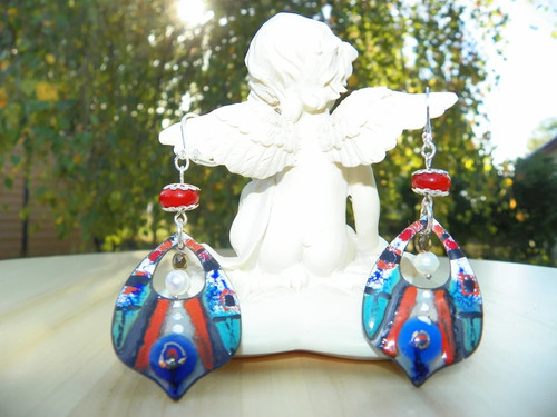 Boucles oreilles cuivre - d’oreilles,