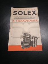 S596 NOTICE DU CARBURATEUR SOLEX ANNEES 30