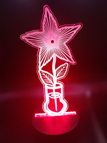 Edge lit tabletop sign - edge,