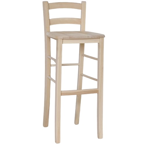Tabouret bar bois brut - en,