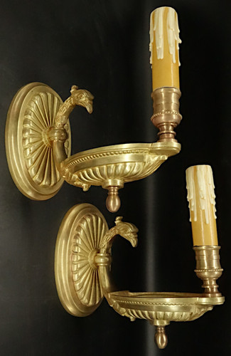 Paire appliques têtes - paire,