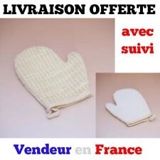 👍 GANT DE CRIN Recto sisal Verso éponge 100% Naturel 🌟🌟 Vendeur en France N°1