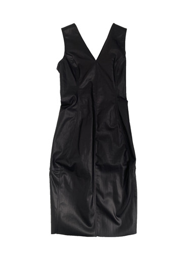 Robe cuir noir - robe,