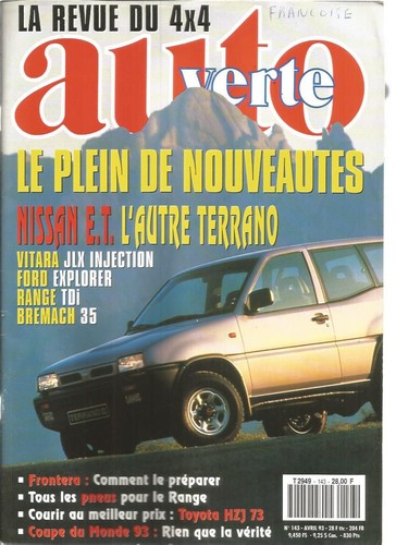 Auto verte 143 terrano - terrano, /