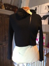 Gilet court comme neuf tricot noir .t 42 (N/)