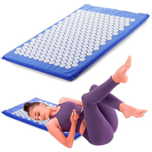 Tapis acupression bleu - tapis,