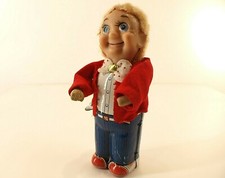 TN Nomura Japon MR. DAN HOT DOG EATING MAN WIND UP clockwork ancien avec manques