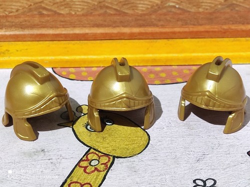 Playmobil casques jaunes - x3,