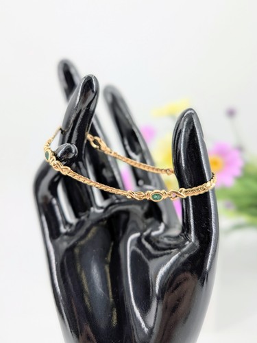 Bracelet maille haricot - , plate