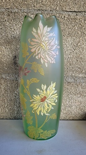 Vase legras verre émaillé - vase,