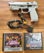 PS1 PAL Gun Pistolet pump + Time Crisis + Project Titan CIB NAMCO (no gcon)