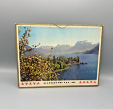 Almanach des PTT 1972 vintage : Lac d'annecy + Fermette en Touraine