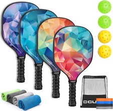Set 4pz Raquette De Pickleball
