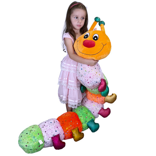 Chenille géant multicolore - chenille,