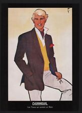 publicite pub papier 1983 confection vetement tissu DORMEUIL dessin Gruau ads