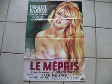 2 AFFICHES POSTERS CINÉMA RECTO VERSO REPRODUCTION FILMS LE MÉPRIS / RUE BARBARE