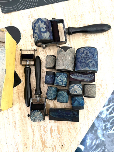 Anciens rouleaux encreur - anciens,