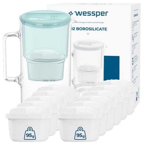 Filtre eau pot verre 3l - à,