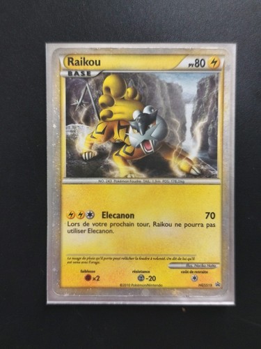 Carte pokémon raikou hgss - carte, 19