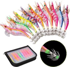 10 Calamar Lumineux #3.0 Leurres Artificiel Pêche Seiches, Calmars Sea