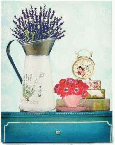 Cadre toile tableau fleur - cadre,